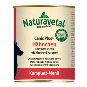Naturavetal® Canis Plus HÄHNCHEN Komplettmenü - glutenfrei