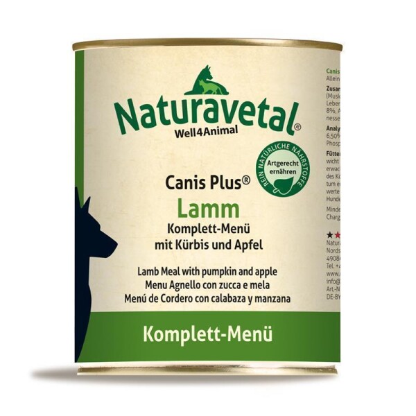 Naturavetal® LAMM Komplettmenü - 800g