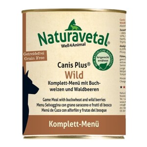 Naturavetal® Canis Plus WILD Komplettmenü -...