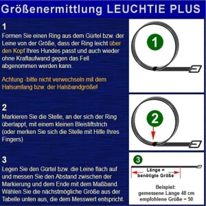 LEUCHTIE® Plus LED Leuchthalsband - 50cm - rot