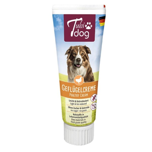 TubiDog® Geflügelcreme Tube für Hunde 75g