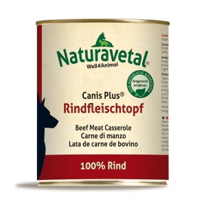 Naturavetal&reg; Canis Plus Rindfleischtopf - 800g
