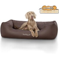 Knuffelwuff® Orthopädisches Hundebett Madison - XL 105 x 75cm braun