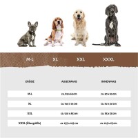 Knuffelwuff® Orthopädisches Hundebett Madison - XXL 120 x 85cm braun
