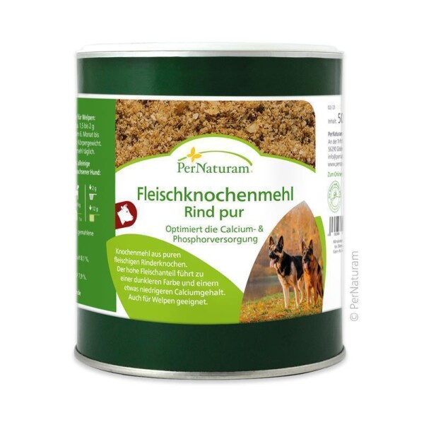PerNaturam® Fleischknochenmehl RIND - 500g