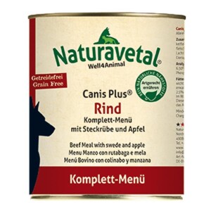Naturavetal® Canis Plus RIND Komplettmenü -...