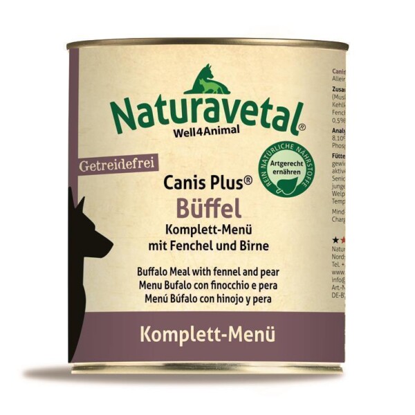 Naturavetal® BÜFFEL Komplettmenü - 800g