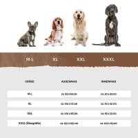 Knuffelwuff® Orthopädisches Hundebett Wippo XXL 120 x 85cm Graublau