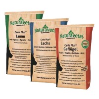 Naturavetal® Canis Plus Hundetrockenfutter TRIO - 3x5kg