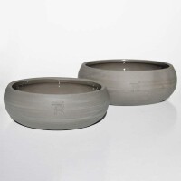 Treusinn® Hundenapf - Keramiknapf PUR Schiefer M - 1 L