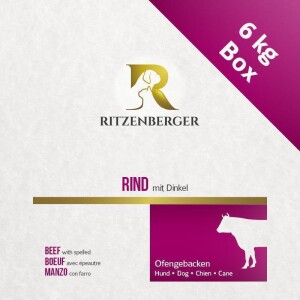 Ritzenberger® Trockenfutter Rind, Dinkel & Karotte - 6kg
