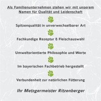 Ritzenberger® BIO Hundefutter Menü Ente - 2x400g