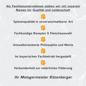 Ritzenberger® Ziege PUR Fleischrolle - 2x400g