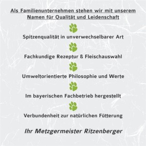 Ritzenberger® Vital Menü - Truthahn & Hering - 2x400g