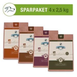 Lakefields® Sparpaket - Hundetrockenfutter MultiPack - 4x2,5kg