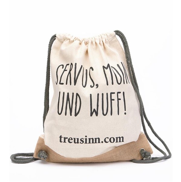 Treusinn® Turnbeutel CANVAS - Wuff