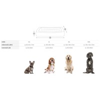 Knuffelwuff® Orthopädisches Hundebett Yukon - Velours mit Handwebcharakter