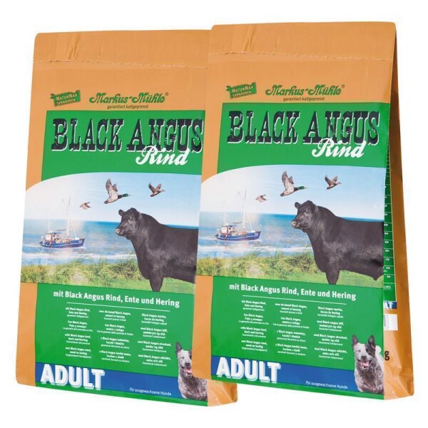 Markus Mühle® Black Angus ADULT Hundefutter Sparpaket - 2x15kg