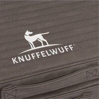 Knuffelwuff® Orthopädische Hundereisematte Roanoke - braungrau XL 120 x 100cm