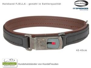 Biothane® Halsband Fjella Schwarz Edelstahl ClicLock...