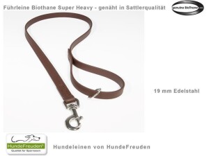 Biothane® Hundeführleine 120cm genäht 19mm...