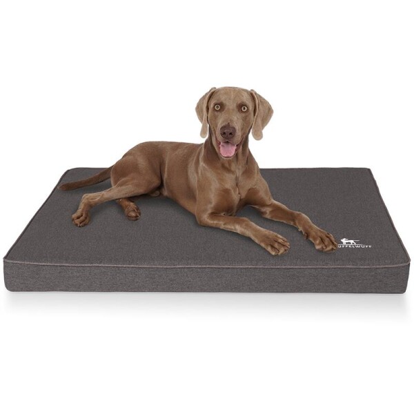 Knuffelwuff® Orthopädische Hundematte Nantucket - anthrazit - XL 100 x 70cm
