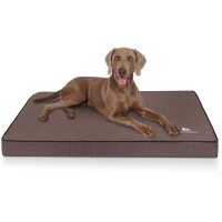 Knuffelwuff® Orthopädische Hundematte Nantucket - braun - L 80 x 60cm
