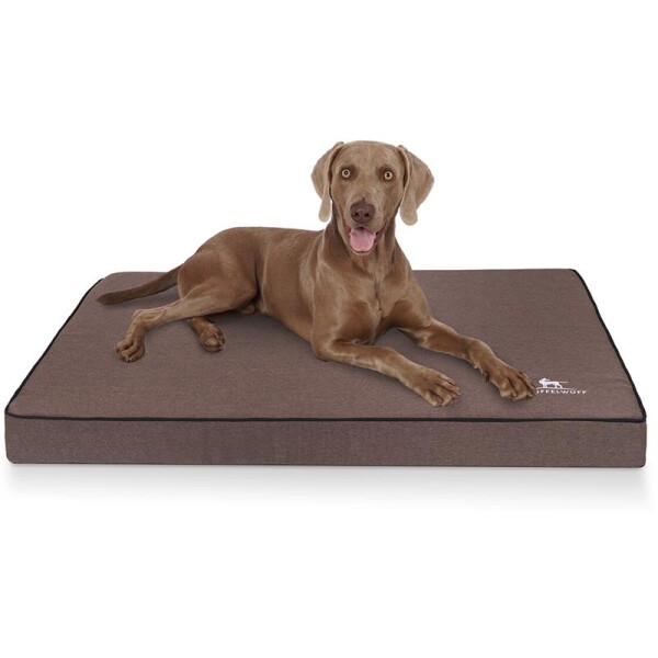 Knuffelwuff® Orthopädische Hundematte Nantucket - braun - XL 100 x 70cm
