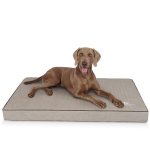 Knuffelwuff® Orthopädische Hundematte Palomino - grau - L 80 x 60cm