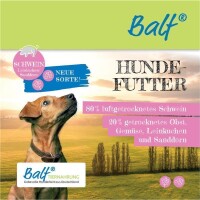BALF® Hundefutter Menü Schwein, Obst, Gemüse, Leinkuchen & Sanddorn - 1kg