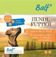 BALF® Hundefutter Menü Pferd, Obst, Gemüse, Leinkuchen & Sanddorn - 1kg