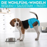 HUND IST KÖNIG® 3x saugstarke Hundewindeln für Hündinnen