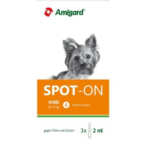 Amigard® Spot On Hund bis 15kg - 3x2ml