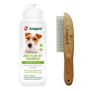 Amigard® Antifloh Set für Hunde - Shampoo &...