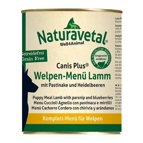 Naturavetal® WELPEN-Menü Lamm - 800g