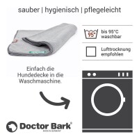 Doctor Bark® Hundedecke - Hellgrau - L 120 x 90cm