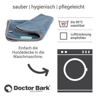 Doctor Bark® Hundedecke - Blaugrau - M 100 x 70cm