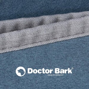 Doctor Bark® Hundedecke - Blaugrau - L 120 x 90cm