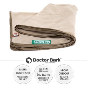 Doctor Bark® Hundedecke - Beige - M 100 x 70cm