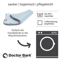 Doctor Bark® Hundedecke - Himmelblau - L 120 x 90cm