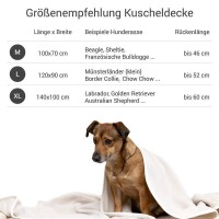 Doctor Bark® Hundedecke - Hellbeige - M 100 x 70cm
