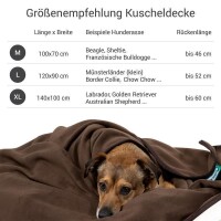 Doctor Bark® Hundedecke - Braun - M 100 x 70cm