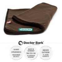 Doctor Bark® Hundedecke - Braun - L 120 x 90cm
