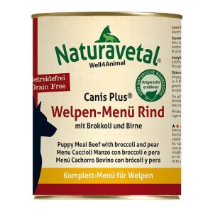 Naturavetal® Canis Plus WELPEN-Menü Rind -...