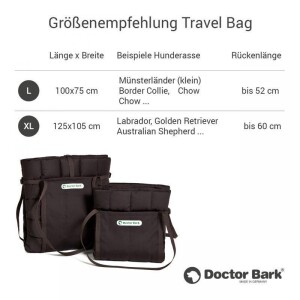 Doctor Bark® Hunde-Reisedecke Travel-Bag - waschbar bei 95°C