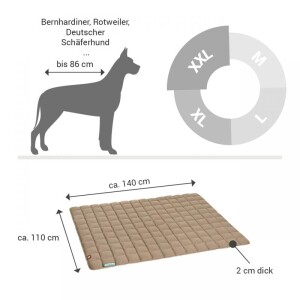 Doctor Bark® Hunde-Wendesteppdecke - waschbar bei 95°C