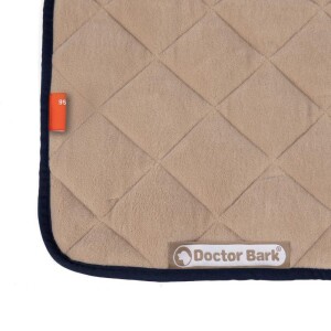 Doctor Bark® Hundesteppdecke Fleece - Beige-Marina - L 100 x 80cm