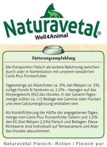 Naturavetal® Fleischrolle ZIEGE pur - 500g