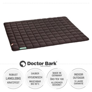 Doctor Bark® Hundesteppdecke - Braun - XL 120 x 100cm