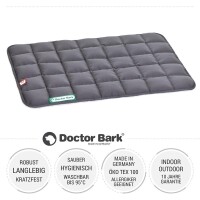 Doctor Bark® Hundesteppdecke - Grau - S 65 x 50cm